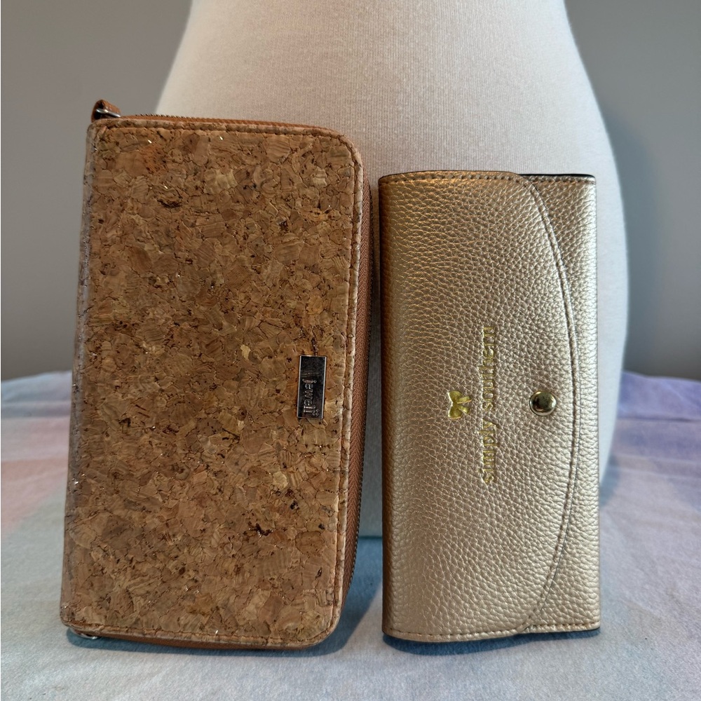 Thirty-One Cork Wallet and Simply Southern Gold Wallet Duo